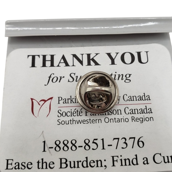 Robert Hall Silver Pewter Tulip Lapel Pin - Picture 4 of 8